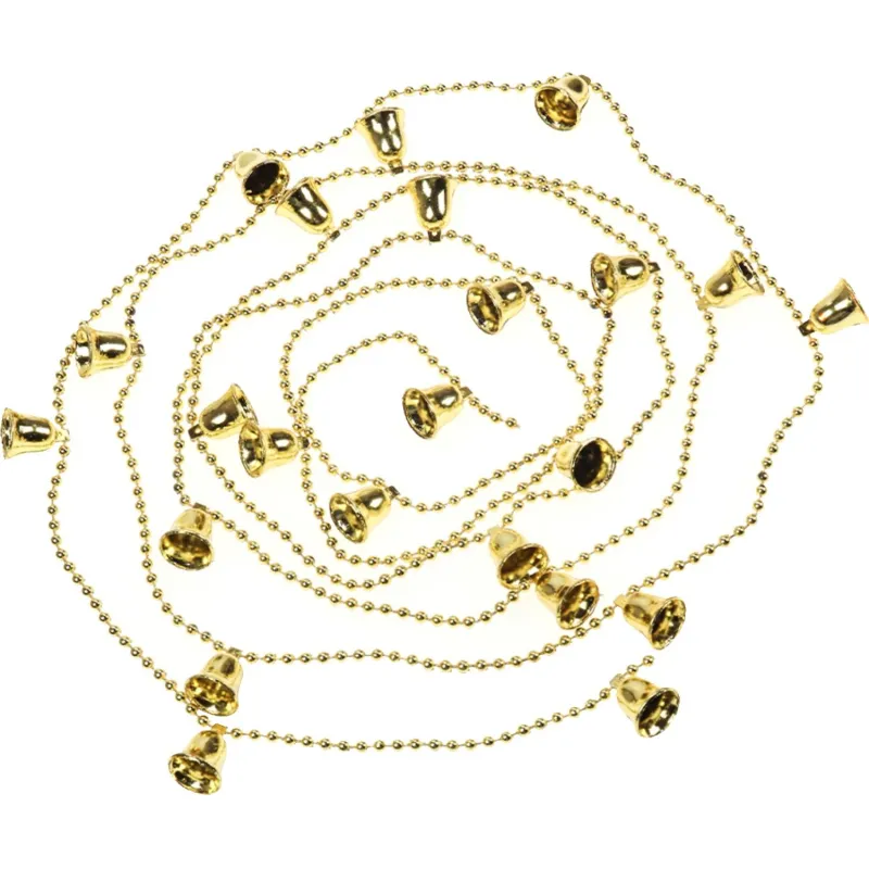 Бусы новогодние на елку золотые Колокольчики, НУ-4231 Miland 1829740