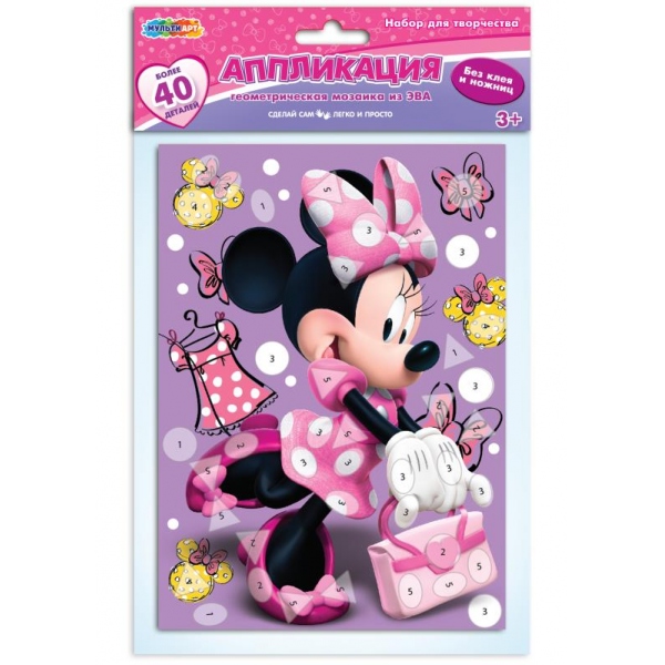 Геометрическая мозаика из эва 15х21 см милая мышка MultiArt EVAGEO-112363