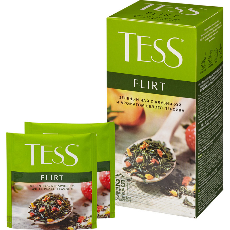 Чай зеленый ТЕSS Flirt 1,5г*25пак Tess 421001