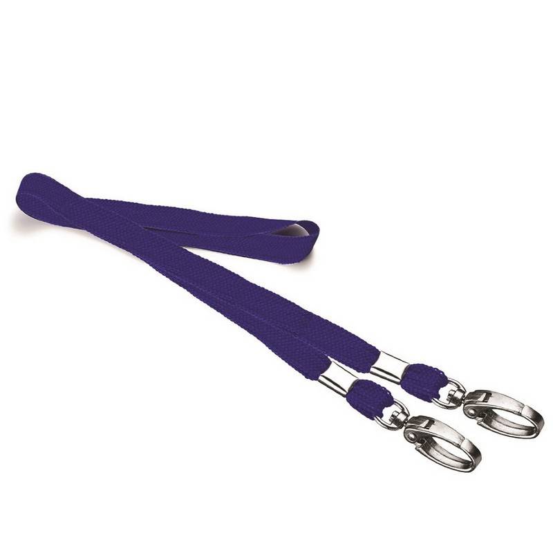 Держатель для бейджа Promega office с двумя карабинами синий 611946