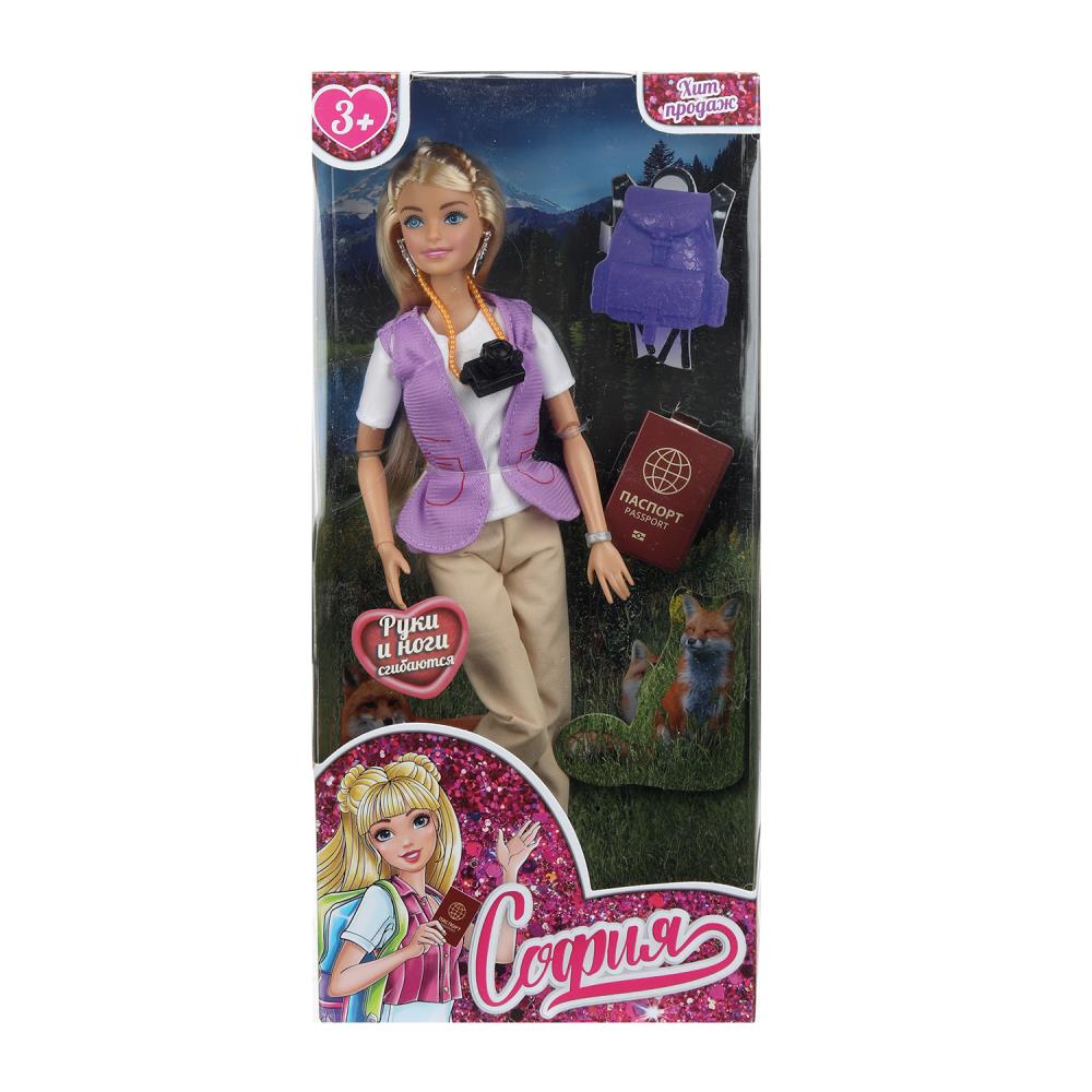 Кукла 29 см. София, с аксессуарами, с питомцем, шарнирная Карапуз 66001-4K4-S-BB-WOD