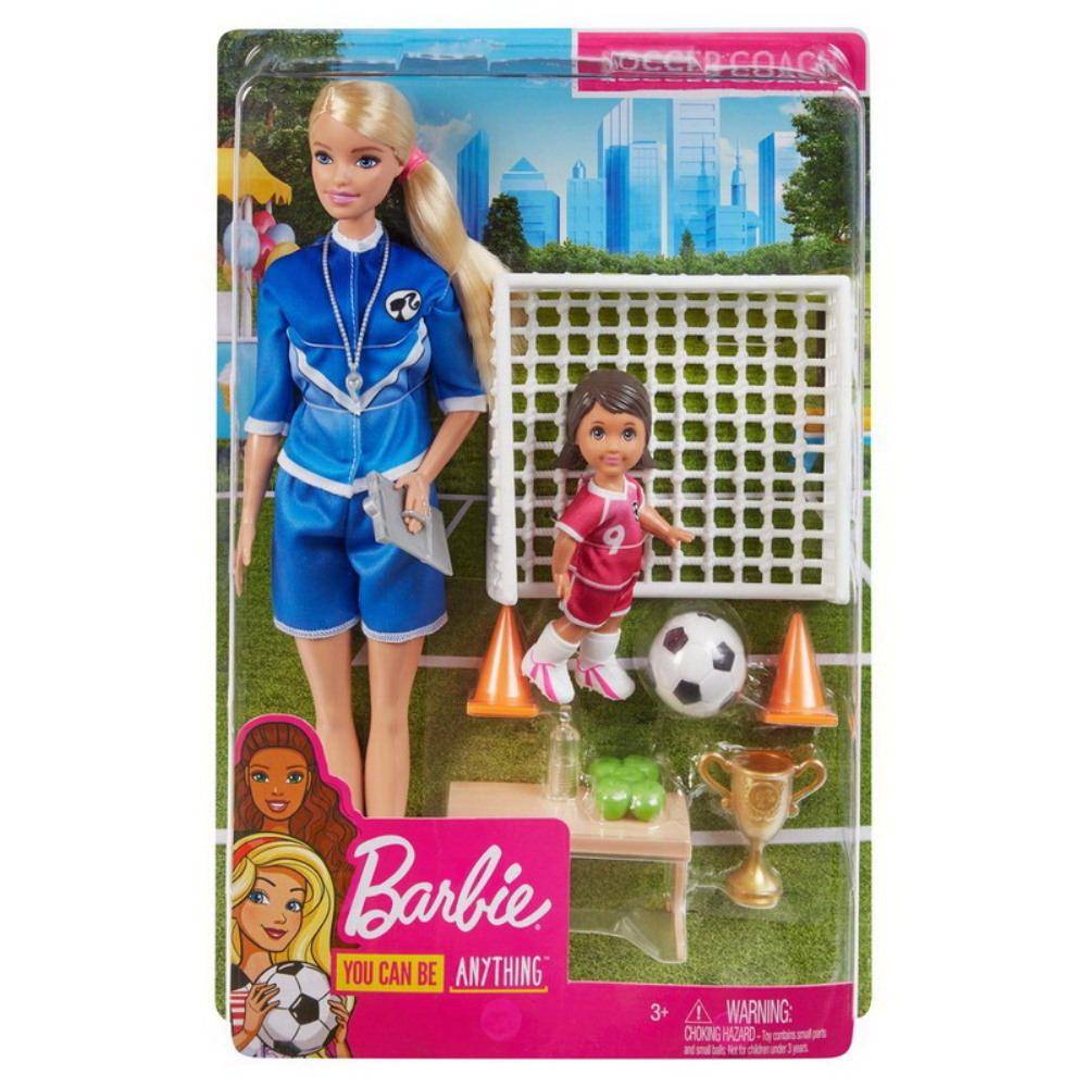 Игровой набор "Футбольный тренер" Mattel Barbie GLM47