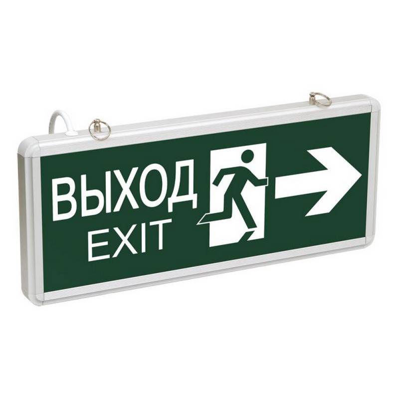 Светильник светодиодный ССА 1003 ВЫХОД-EXIT аккум.1,5ч 3Вт IP20 двустор IEK 1163659 LSSA0-1003-003-K03