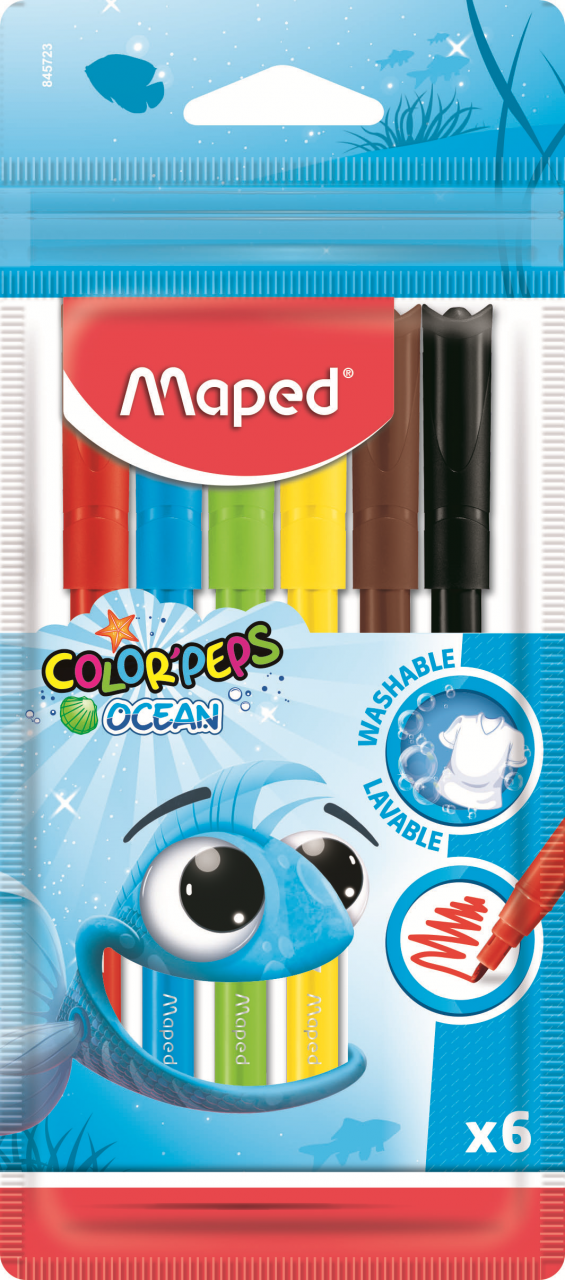 Фломастеры Color Peps Ocean 6 шт Maped 845723