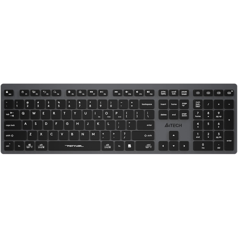 Клавиатура A4Tech Fstyler FBX50C серый USB/BT (FBX50C GREY) 1777598