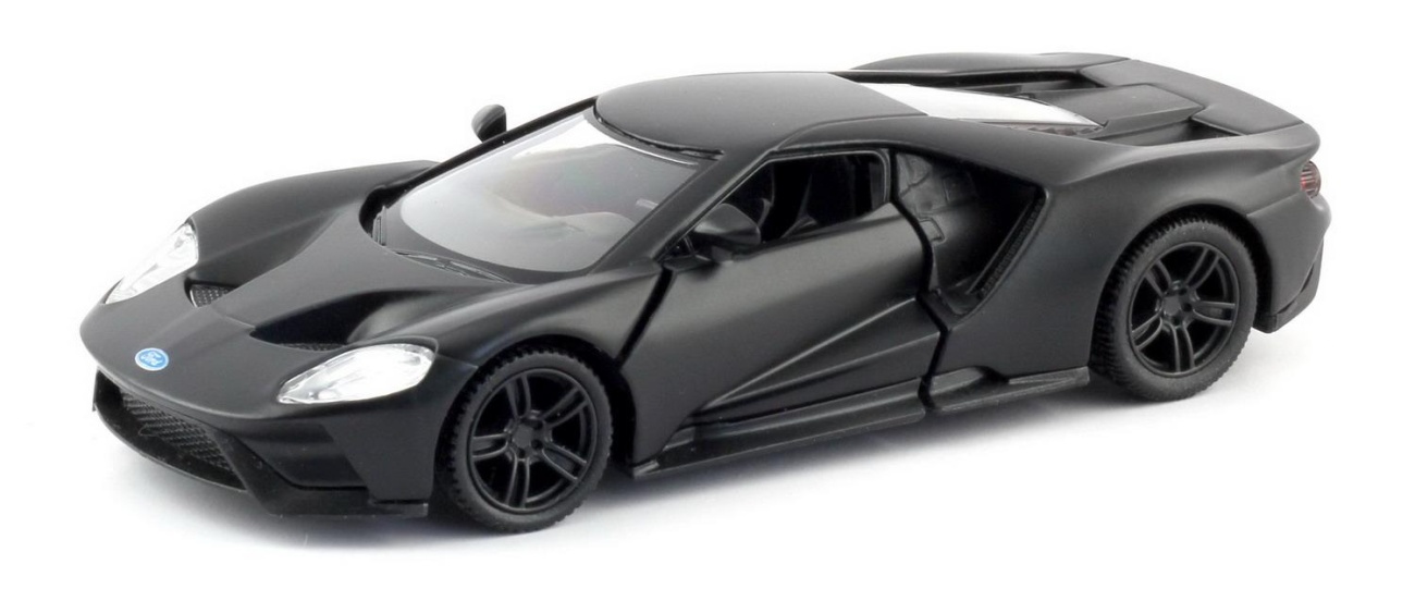 Машина металлическая RMZ City 1:32 Ford GT 2019, черный матовый цв. открытие дверей Uni-Fortune 554050M