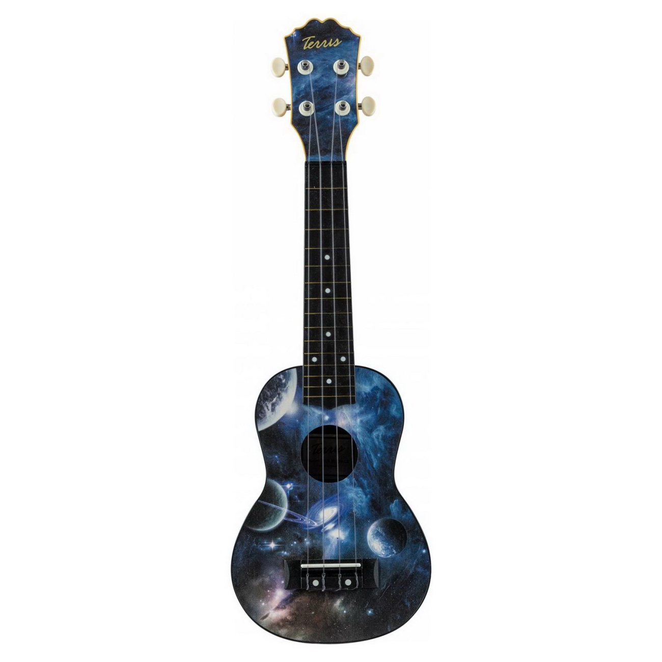 Музыкальный инструмент TERRIS Гитара гавайская Укулеле сопрано PLUS-70 SPACE DNT-63696