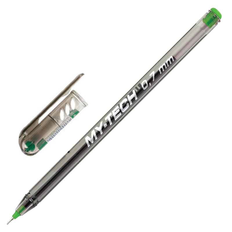 Ручка шариковая неавтомат. Pensan MY-TECH шарик 0,7мм, зеленая 1820728 2240/25з