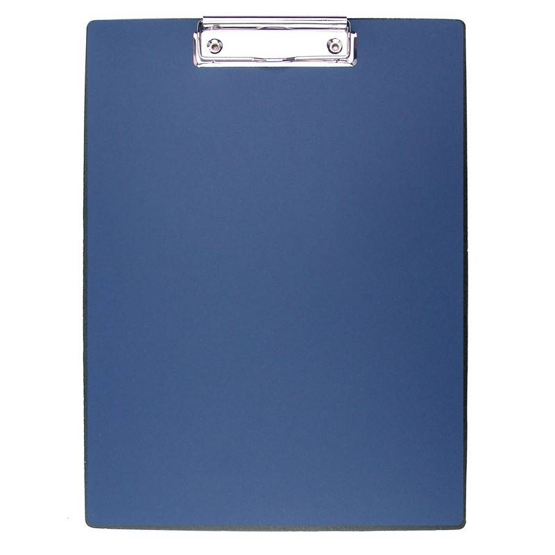 Папка-планшет с зажимом Attache A4 пластиковая синяя 198686