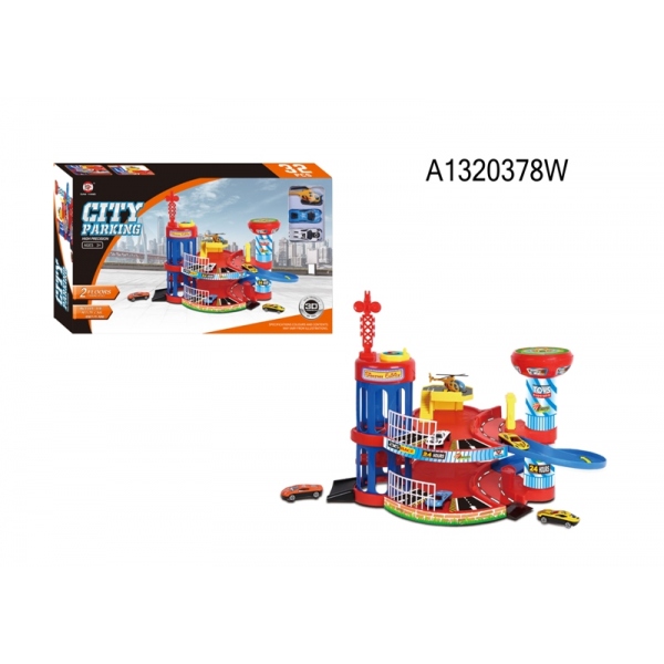 Парковка конструктор+авто (игровой набор) A1320378W