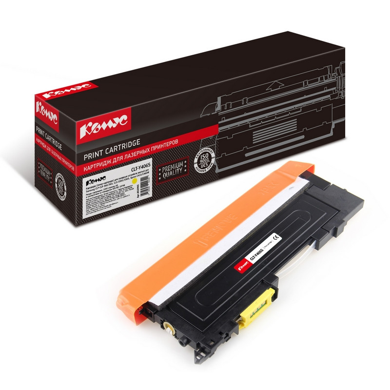 Картридж лазерный Комус CLT-Y406S жел. для SamsungCLP-360/365/368 855993