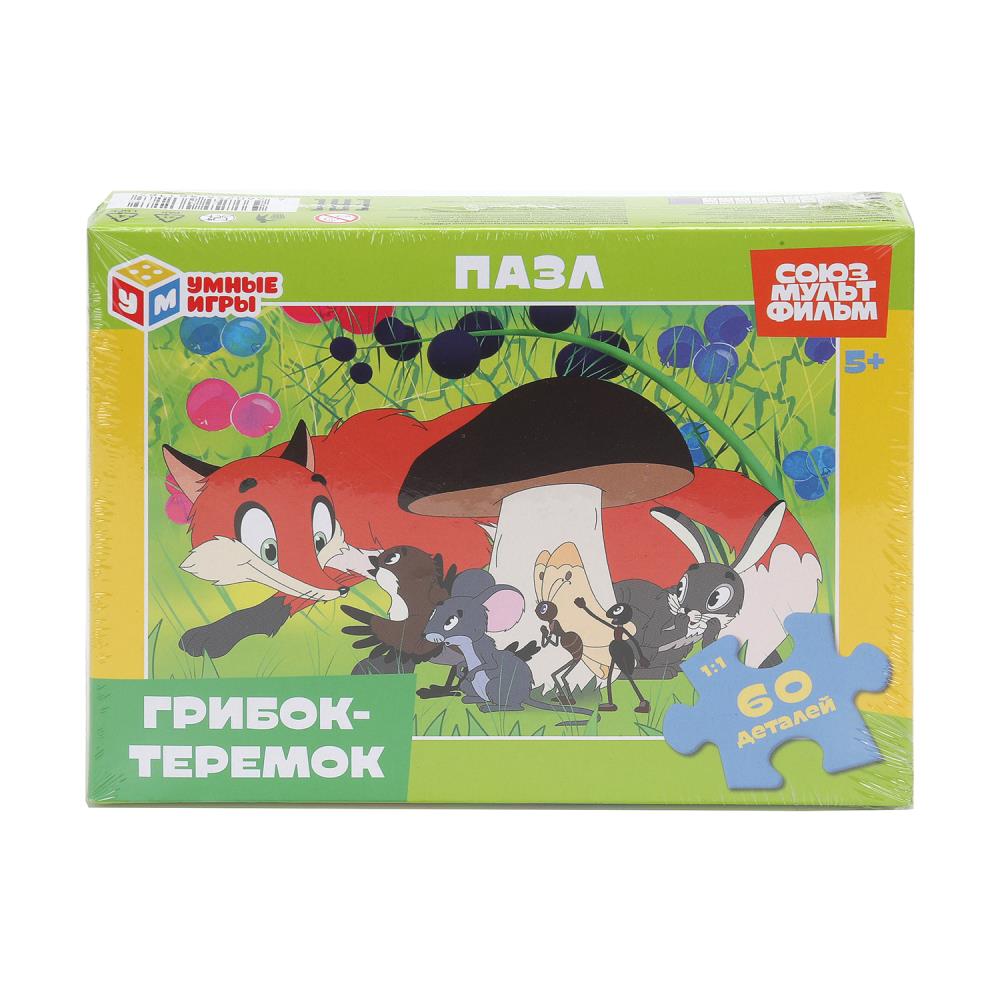 Пазлы классические Грибок-Теремок. Союзмультфильм, 60 деталей Умные игры 4660254461185