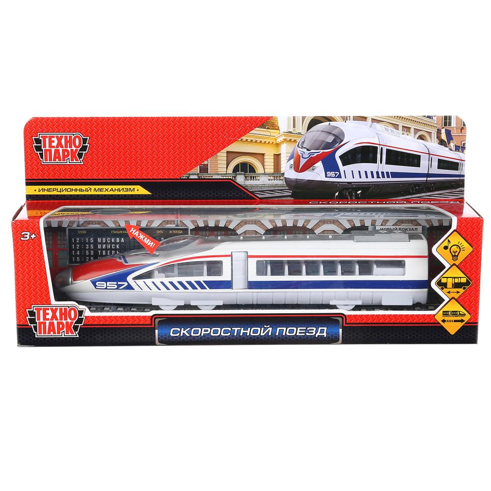 Модель металл свет-звук Скоростной Поезд Технопарк 80118L-R