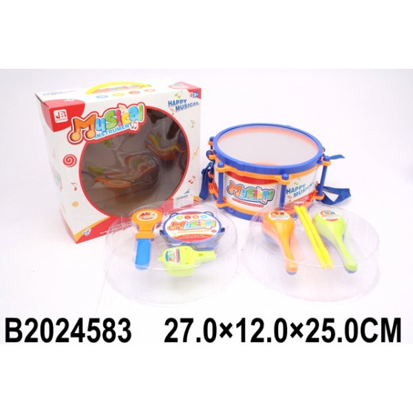 Набор музыкальных инструментов (3 предмета: барабан, маракасы, бубен) B2024583