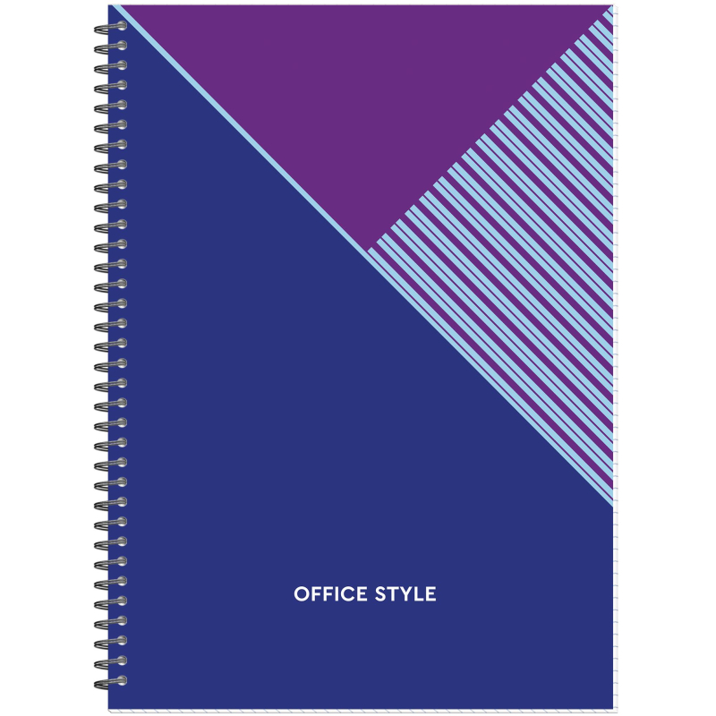 Бизнес-тетрадь А4,96л,обл.карт,греб,кл,Attache Economy,Office Style,синяя 1516755