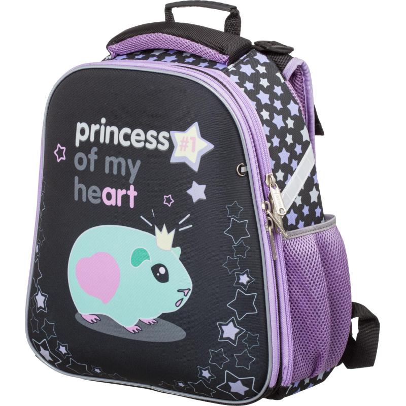 Ранец №1School Basic Princess, 2 отд., эргоном. спинка №1 School 1556970