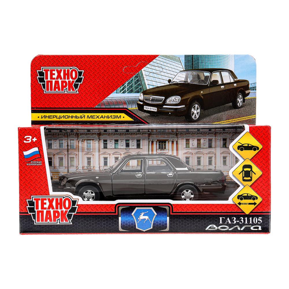 Машина металлическая Газ -31105 "Волга" 12 см., коричневый, Технопарк 3110-12-BN