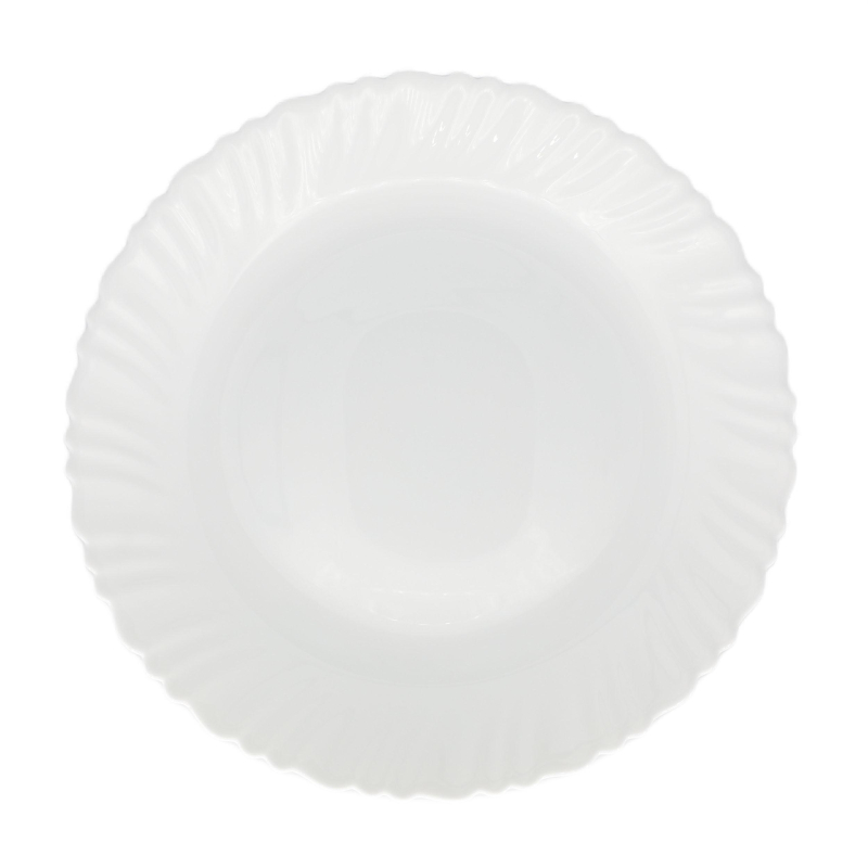 Тарелка десертная (195мм) белая,Спираль 6шт/уп Кулинарк 1873079