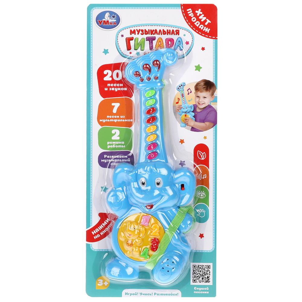 Гитара игрушечная, 20+ песен и звуков УМка B2364464-R