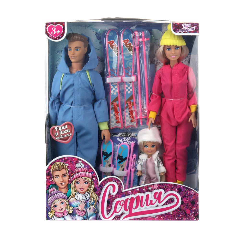 Набор кукол София, руки и ноги сгибаются + Алекс, дочь Карапуз SET1-SA-BB-WOD