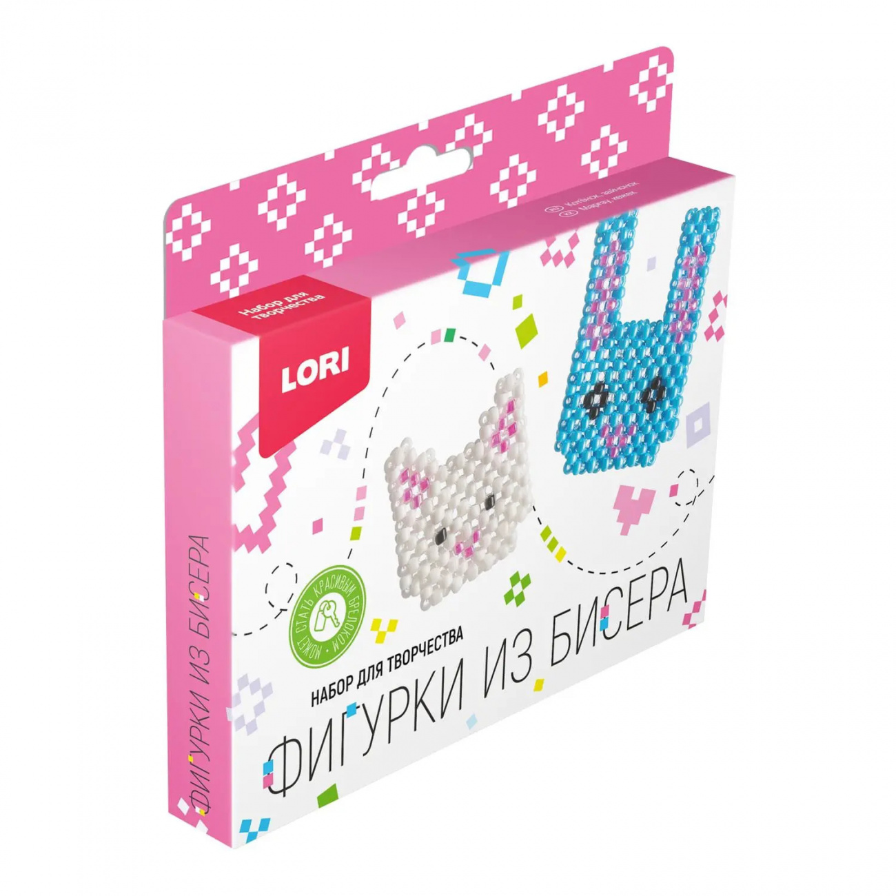 LORI Фигурки из бисера Котенок Зайчонок Бис-102