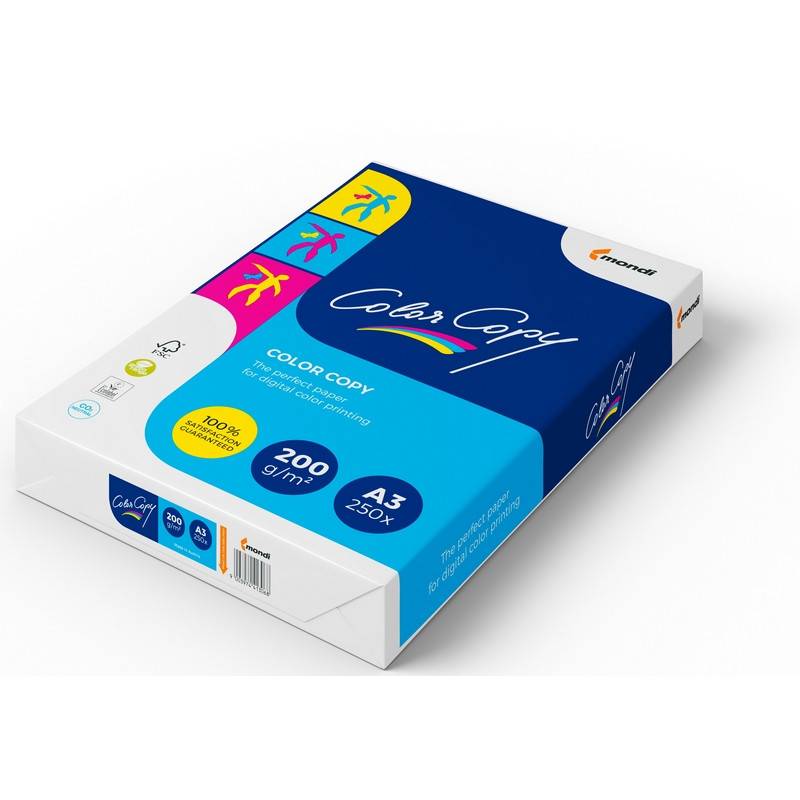 Бумага для цветной лазерной печати Color Copy (А3, 200 г/кв.м, 250 листов) 69823