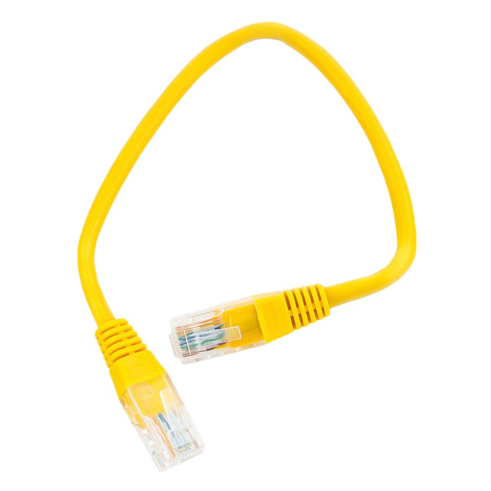 Патч-корд UTP Cablexpert PP12-0.25M/Y кат.5e, 0.25м, жёлтый 1124711