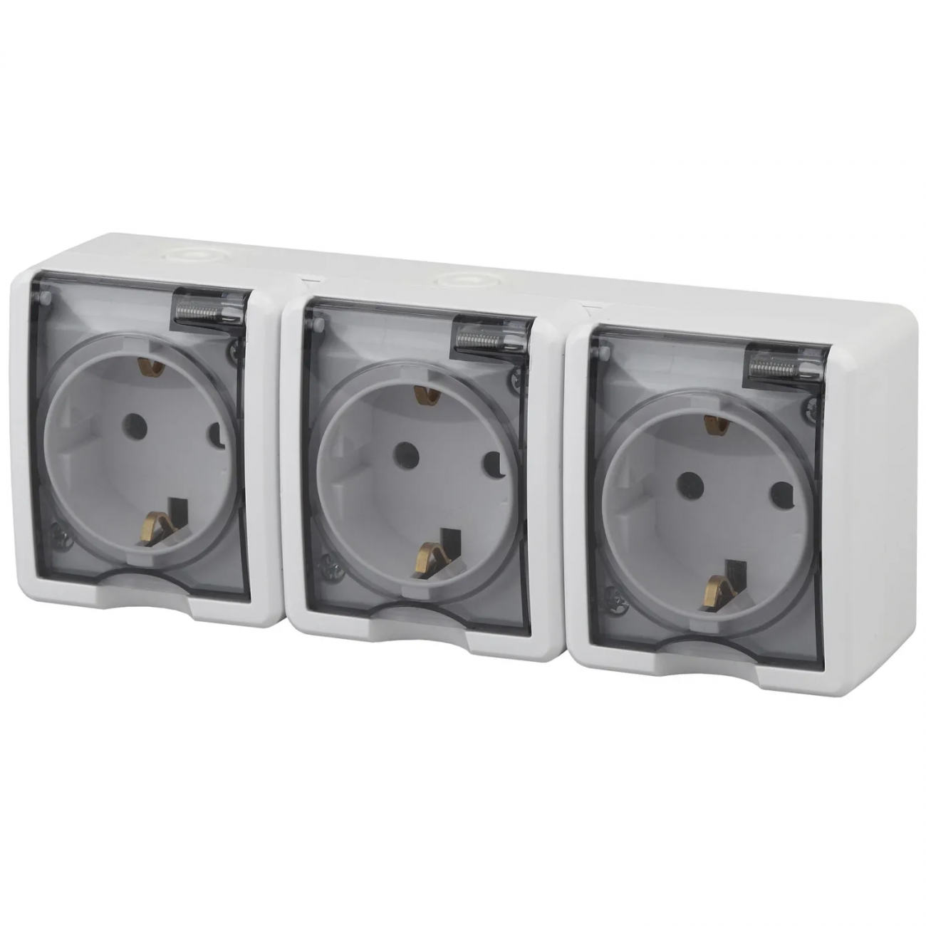 Розетка 3-м ЭРА Эксперт накладн. 16A IP54 с/з с/кр бел 11-2405-01 1483232 Б0020720