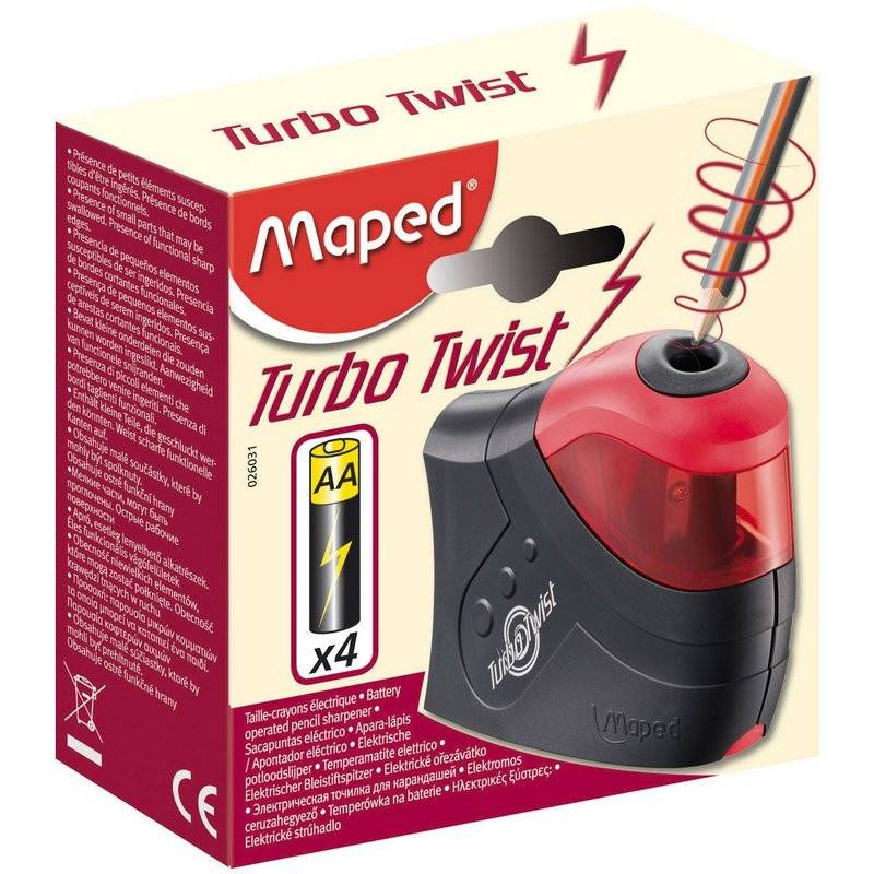 Электрическая точилка Maped Turbo Twist (1 отверстие, с контейнером) 26031 263535