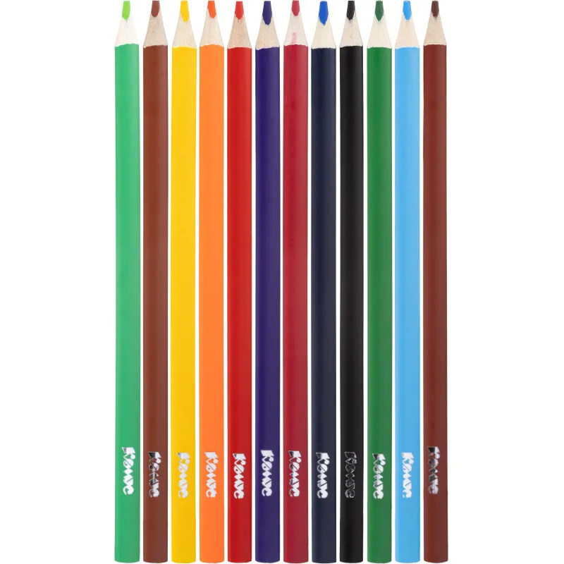 Карандаши цветные Комус Класс Star way наб.12цв,3мм,трехгран.(Арт.1992497) 2250541