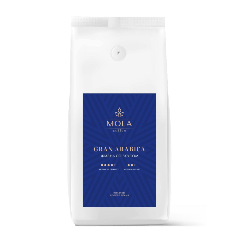 Кофе Mola Gran Arabica в зернах, 1кг 1585639