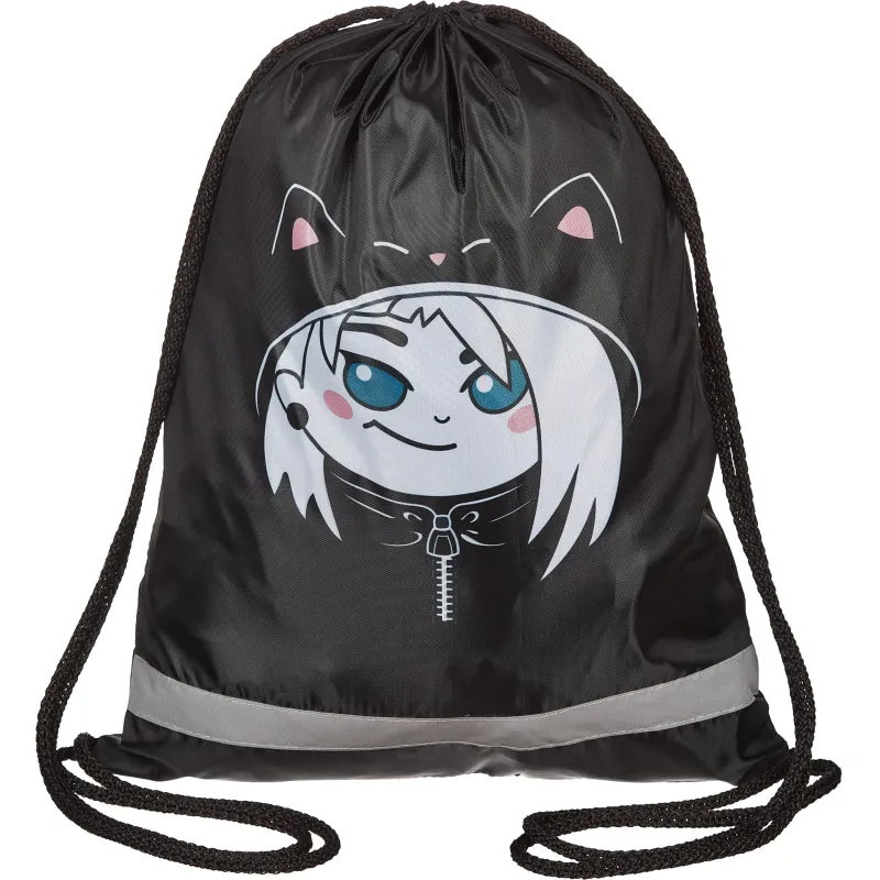 Мешок для обуви Аниме Чиби без ручек,светоотр,36х47 Комус Класс 1799981