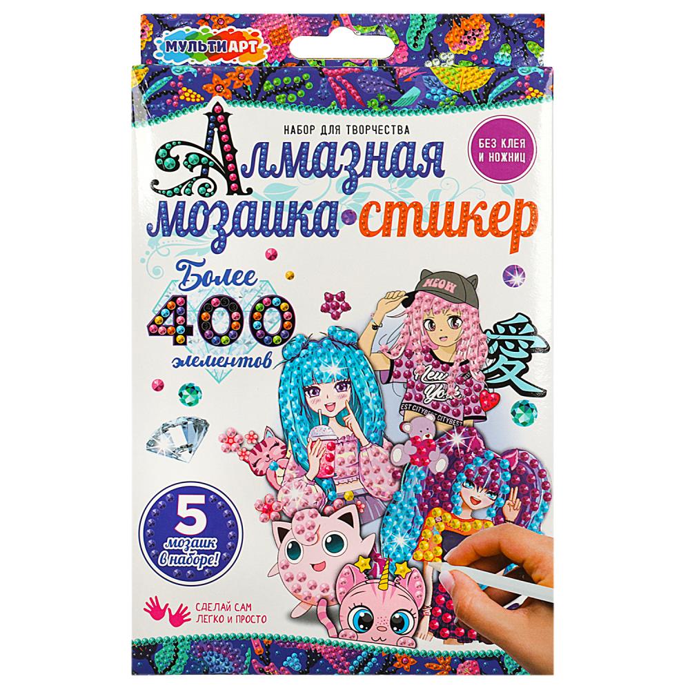 Набор алмазные мозаики Аниме MultiArt MOSAIC-STIKANIM