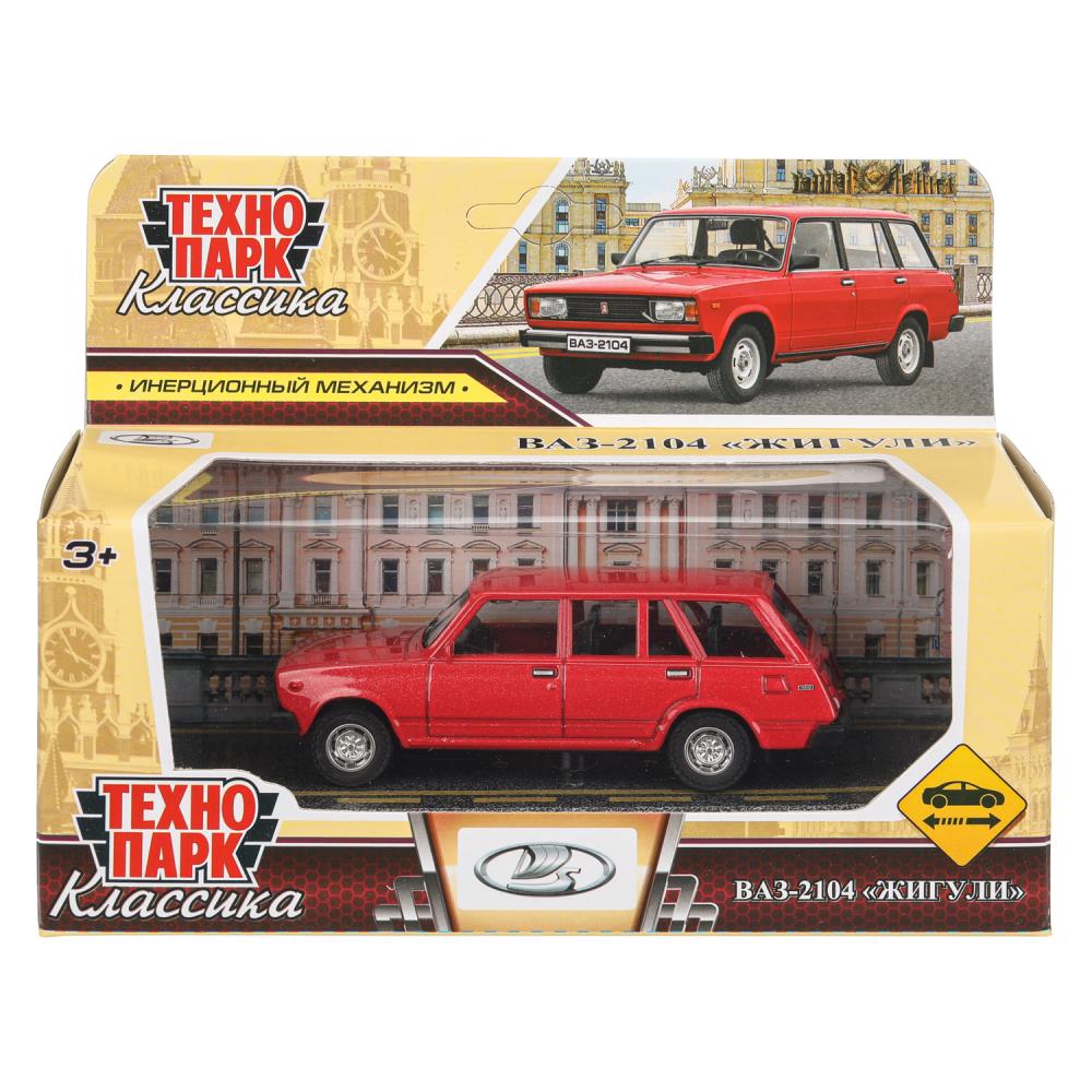 Машина металлическая Лада 2104, 10,5 см, красный, Технопарк 2104-11-RD