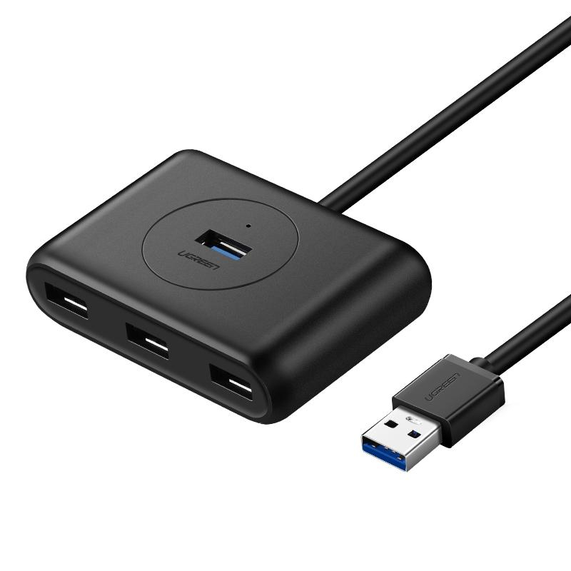 Разветвитель USB UGREEN CR113 (40850) USB 3.0 Hub with USB-C Port/1м/черный 1815988 40850_