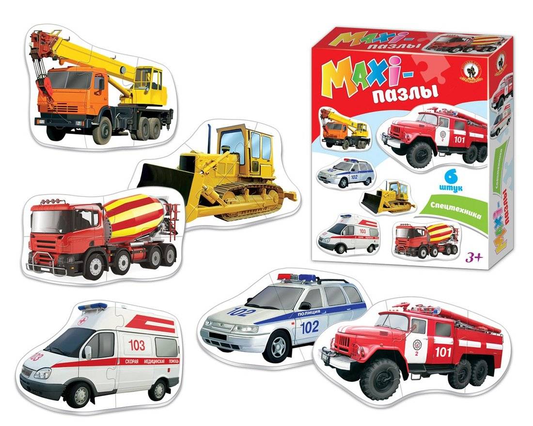 Пазлы-макси "Спецтехника" Русский стиль 02547