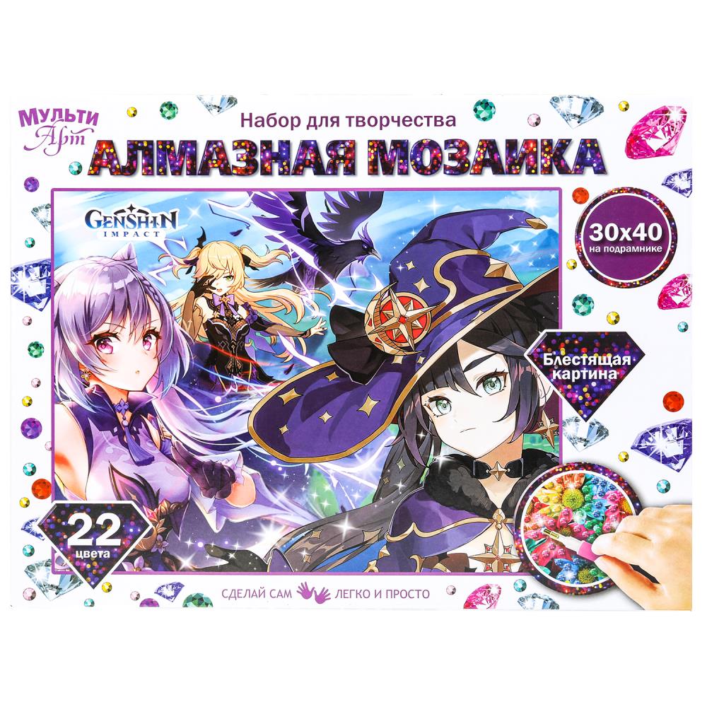 Алмазная мозаика 30х40 см. с подрамником Аниме MultiArt AM30X40-115944