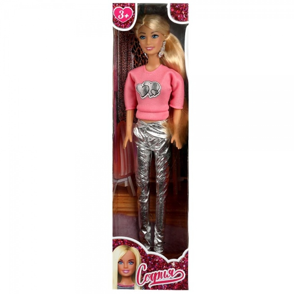 Кукла 29 см. София, бесшарнирная, в брюках Карапуз 66001BOX-C15-S-BB (24)