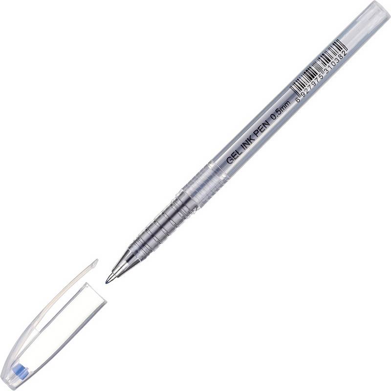 Ручка гелевая Attache Ice синяя (толщина линии 0.5 мм) 613143