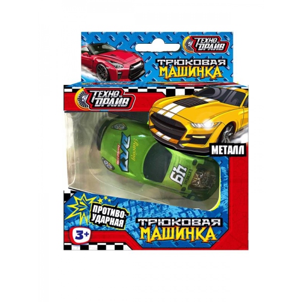 Машинка трюковая металлическая (в асс) Технодрайв ST0140115K-8W-R