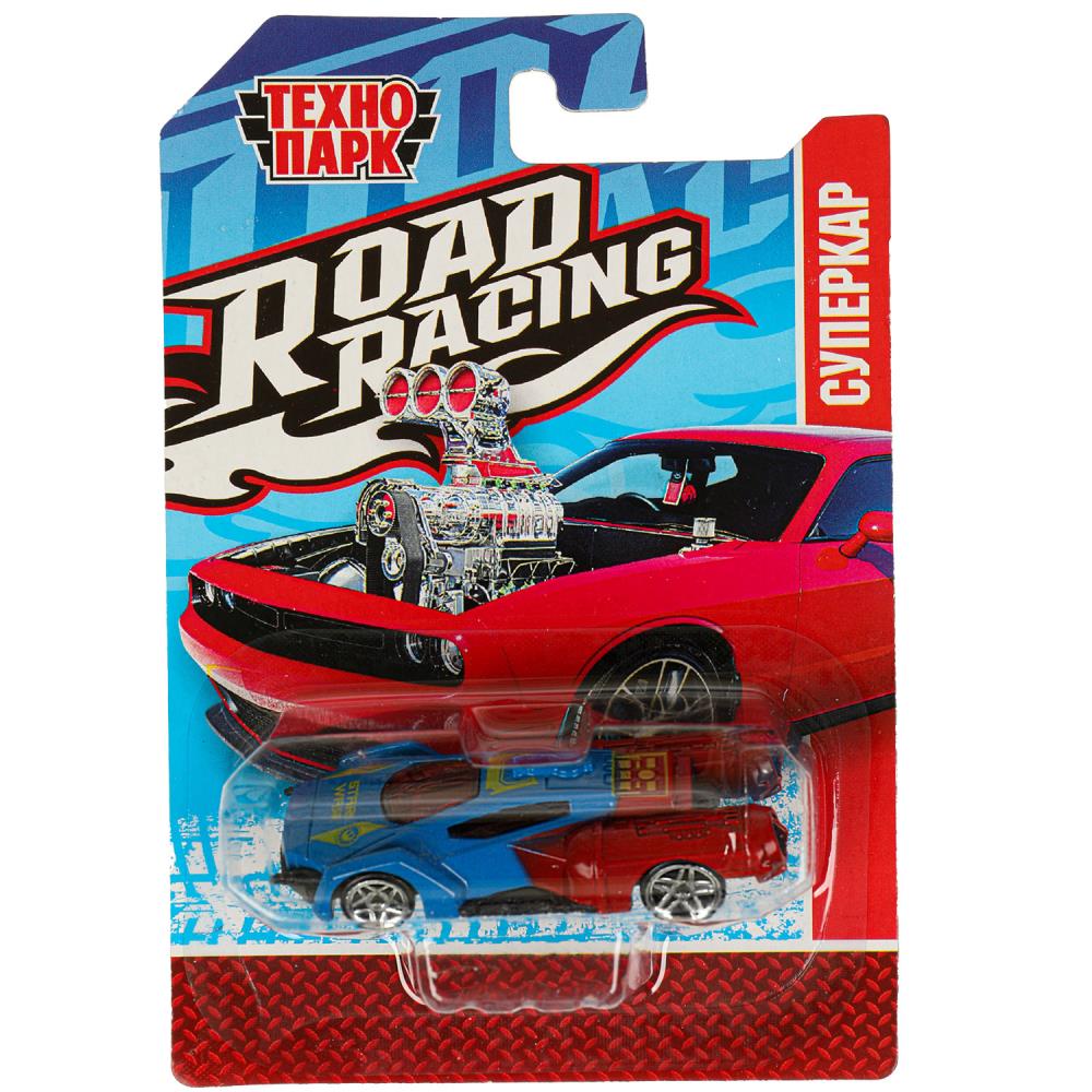 Машина металлическая Роад Рейсинг Суперкар, 7 см. (в асс) Технопарк RR-7-0040-R (576)