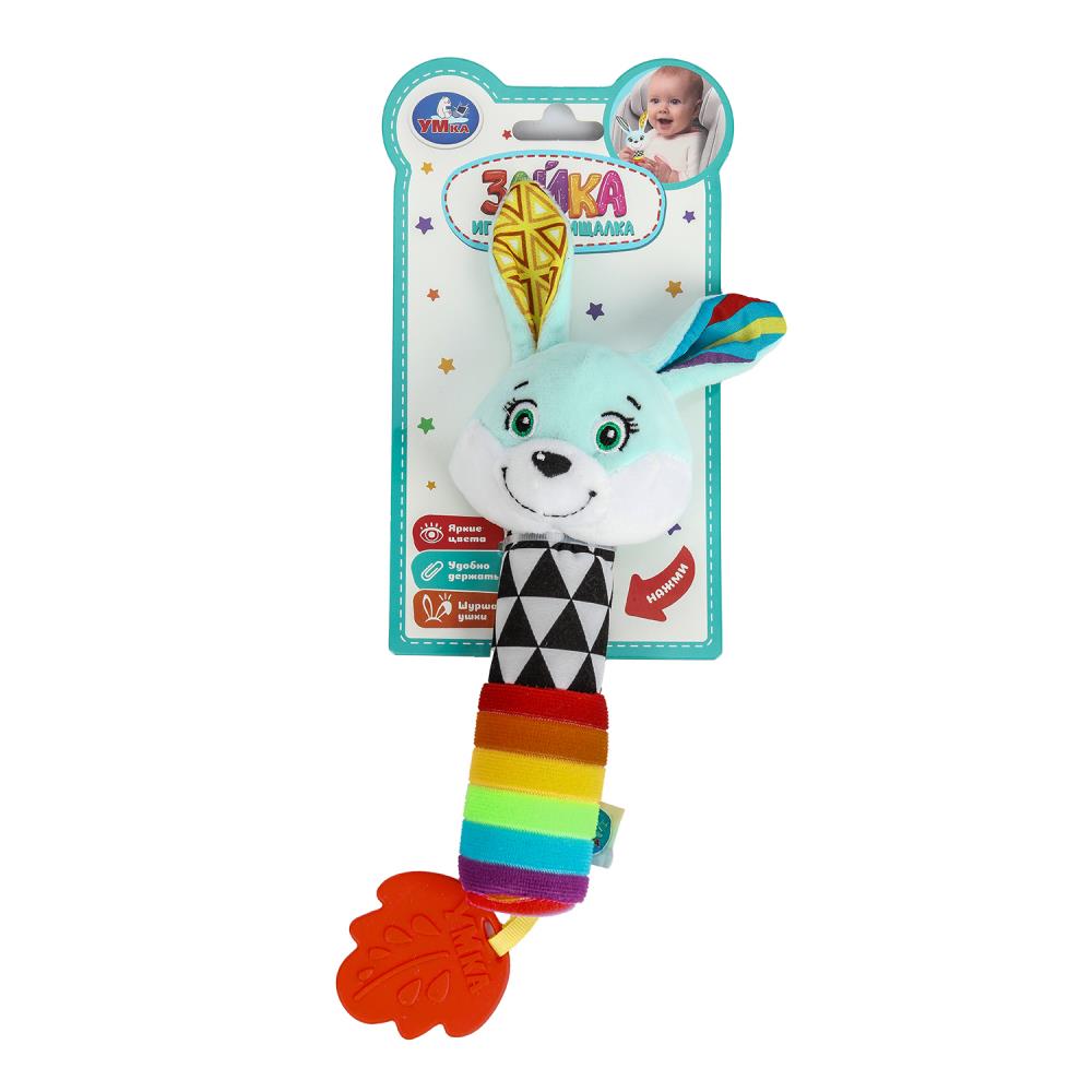 Текстильная игрушка пищалка зайка УМка RS-R4 (250)