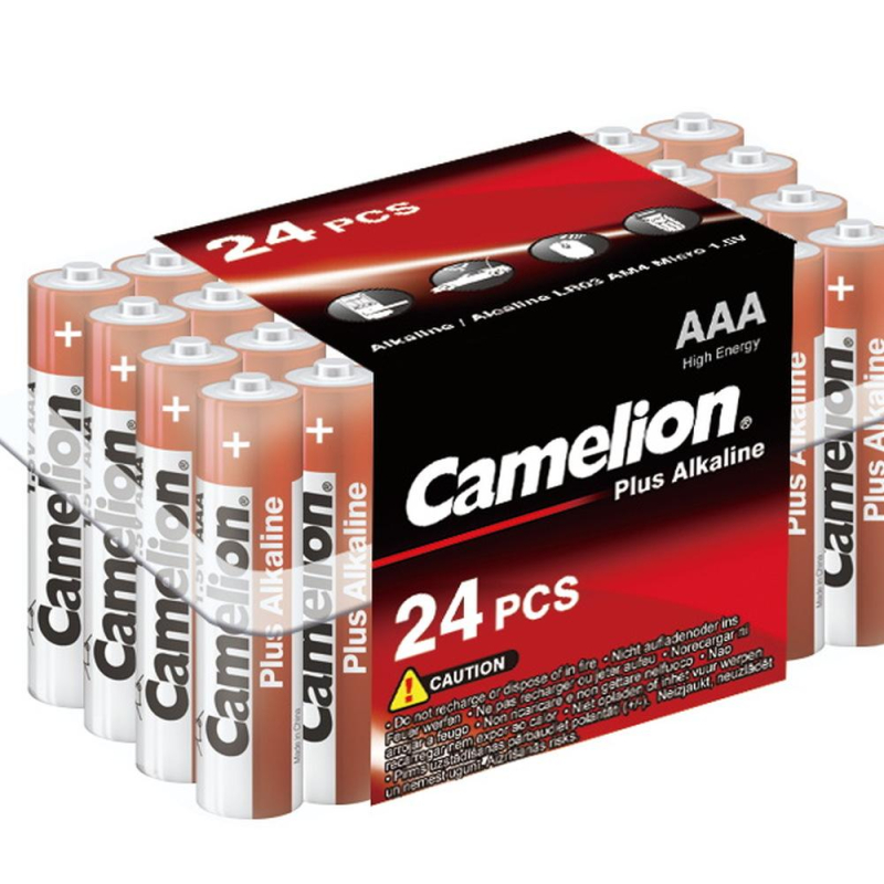 Батарейки Camelion AAA/LR 03 Plus Alkaline PB-24 1.5В(24 шт в уп.) 1568791 7615