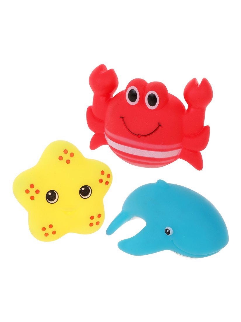 Набор для купания "Кит, крабик и звездочка" Жирафики 940012