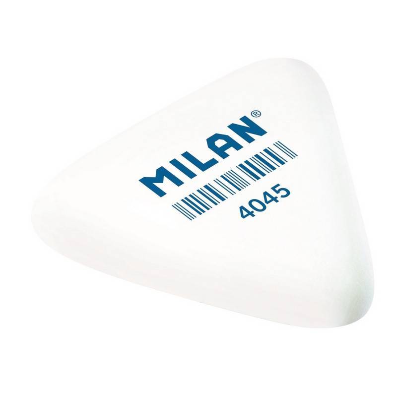 Ластик Milan 4045 каучуковый белый 39х34х9 мм PMM4045 973227