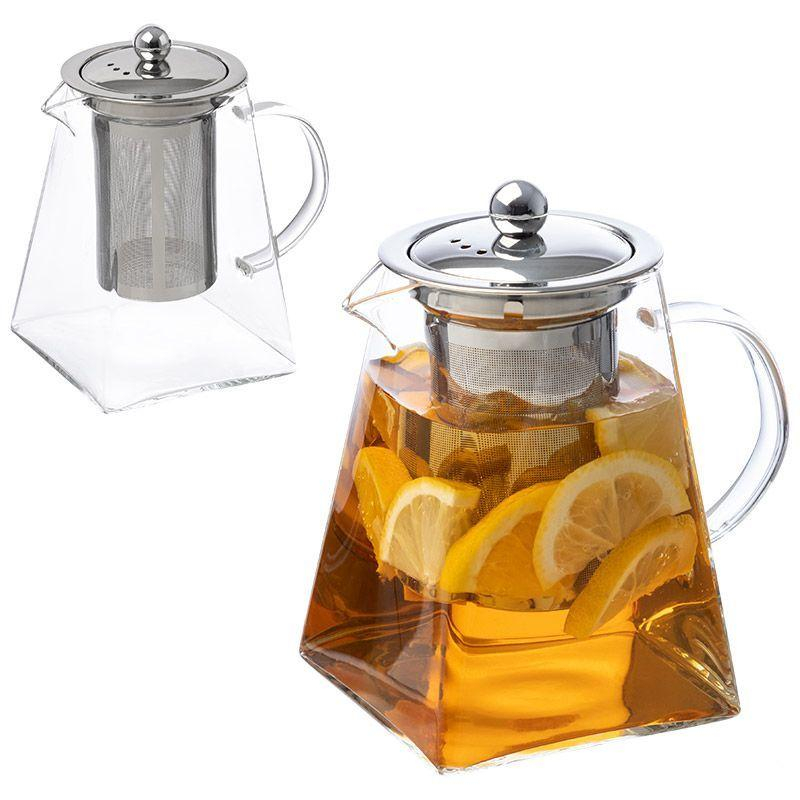 Чайник заварочный AROMA, объем 1 л, из боросиликатного стекла,105039 1853135