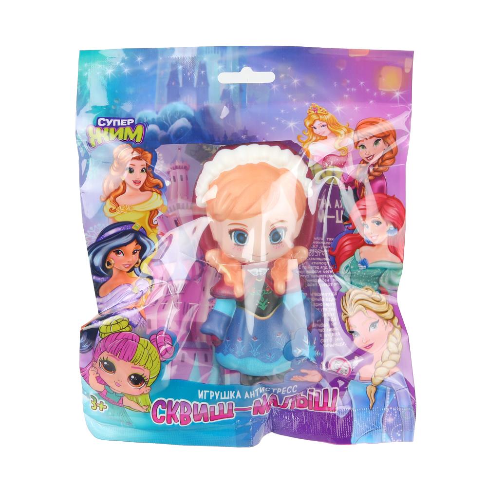 Игрушка - антистресс сквиш малыш, девочка в синем платье Играем Вместе JN-SFP-FRZ02-RU