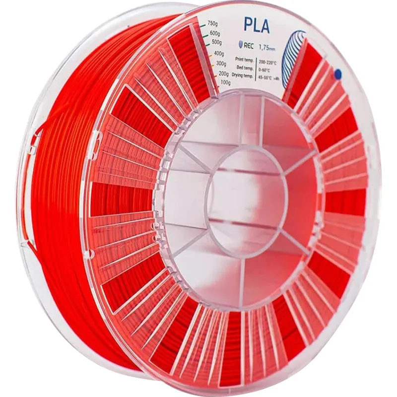 Катушка PLA пластик REC 1.75мм красный 1984910 RR1S2111