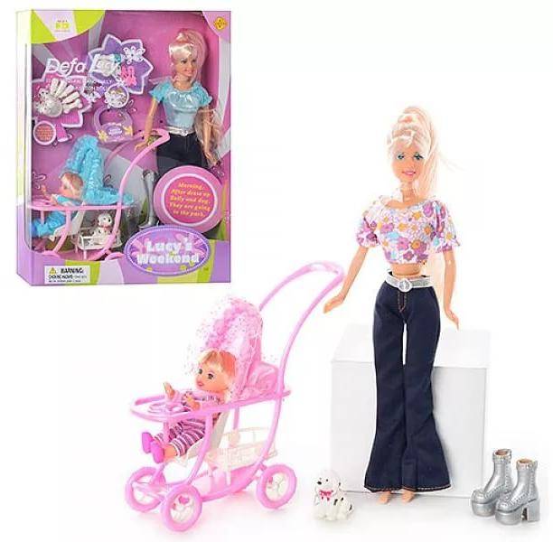 Кукла Lucy с малышом и аксессуарами, 34 см (3 в асс) DEFA 20958d