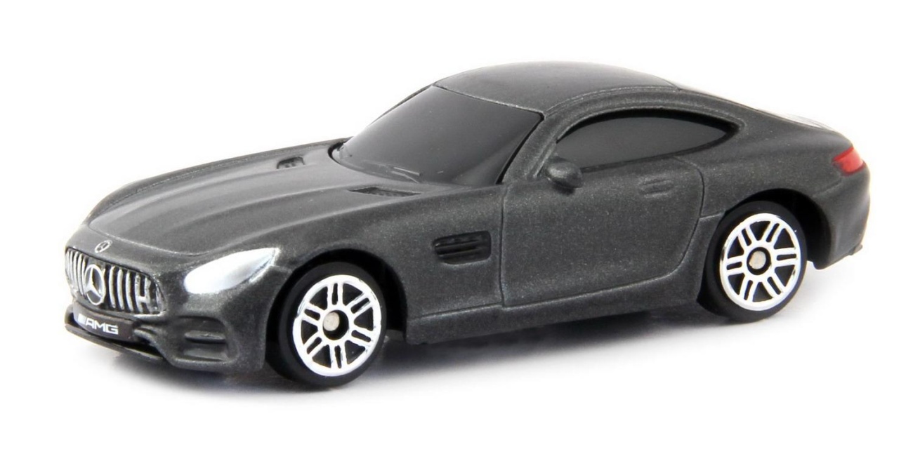 Машина металлическая RMZ City 1:64 Mercedes-Benz GT S AMG 2018, б/мех-ов, чёрный матовый цв. Uni-Fortune 344992SM(F)